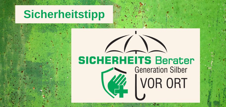 Logo Sicherheitsberater mit grünem Hintergrund
