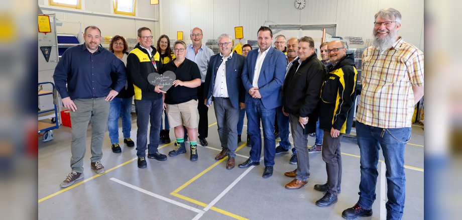 Gruppenfoto Zustellstützpunkt Masburg
