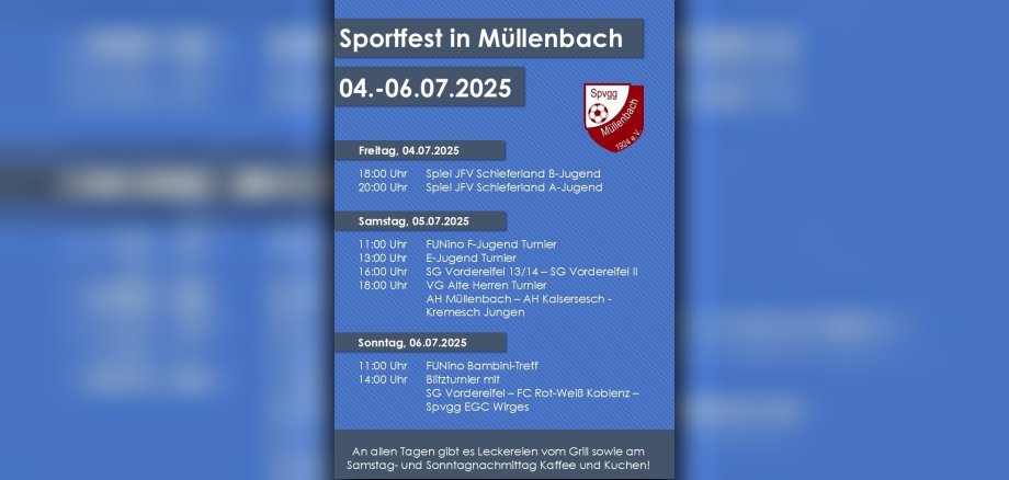 Plakat Sportfest Müllenbach