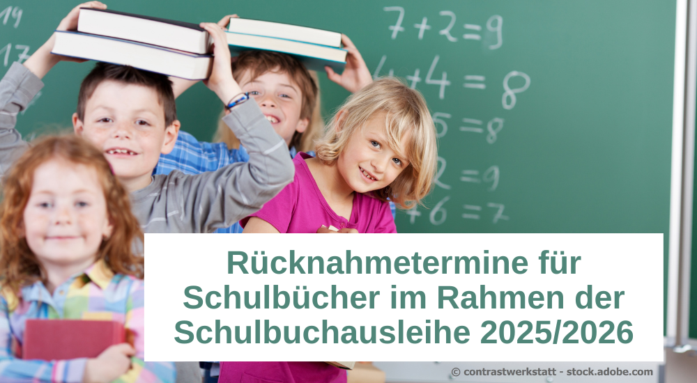 Bild mit Kindern Schulbuchausleihe 2024/2025