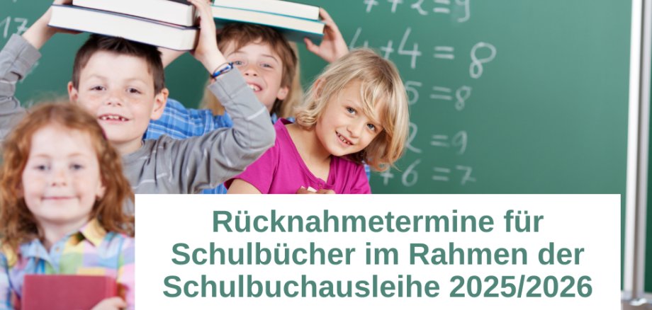 Schulbuchausleihe 2024/2025 Bild mit Kindern Schulbuchausleihe 2024/2025