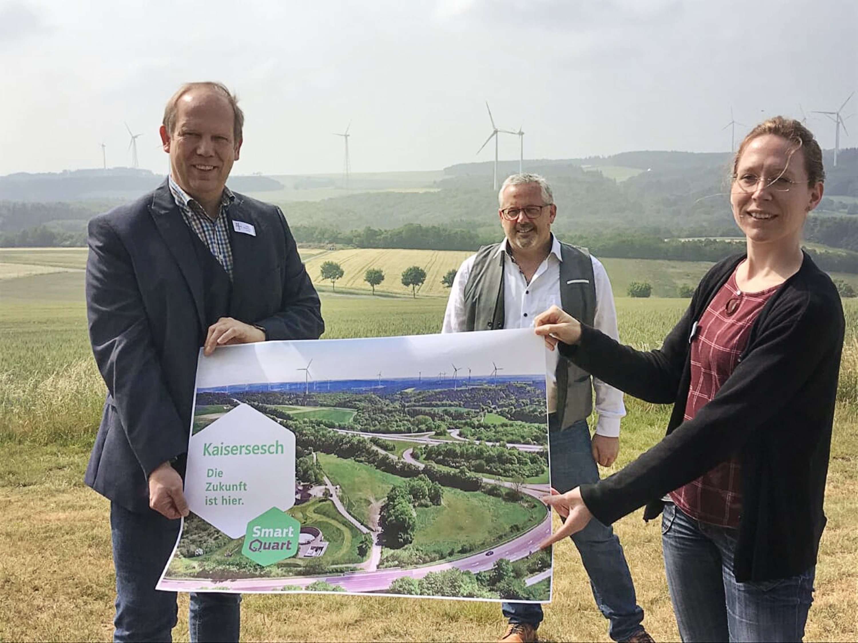 Uwe Diederichs-Seidel, Bürgermeister Albert Jung, Nicole Sesterhenn