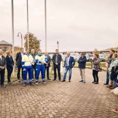 Gruppenfoto zum Spatenstich